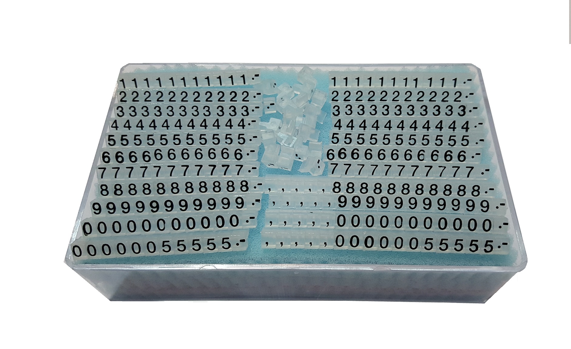 Marcaprecios 5x4 mm. glass / negro